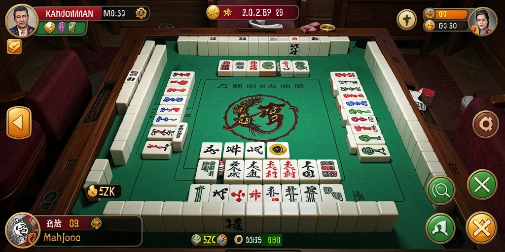 Tampilan gameplay Mahjong yang seru di 5ZK.
