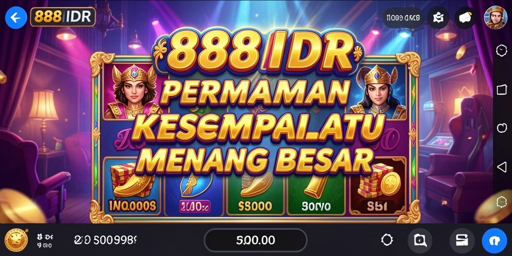 Screenshot gameplay 888IDR yang menampilkan mesin Slot menarik.