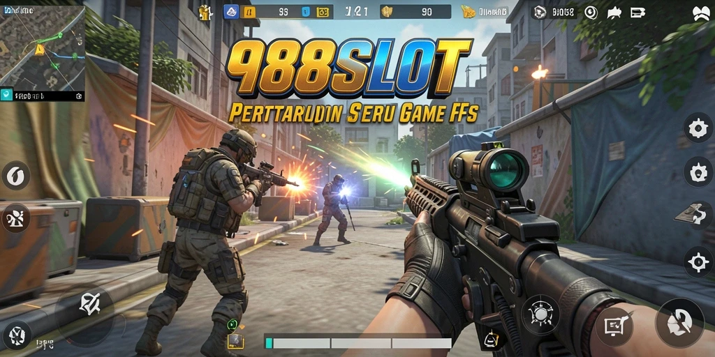 Gameplay seru dalam 988SLOT dengan aksi menembak yang mendebarkan.