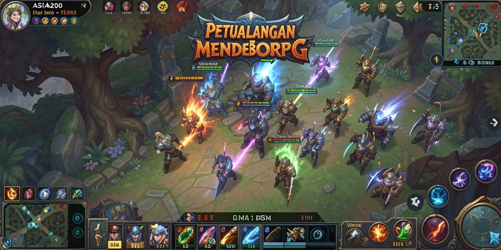 Gameplay mendebarkan di <strong>ASIA200</strong>, petualangan MMORPG yang seru.