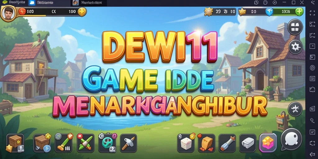Screenshot DEWI11 menampilkan karakter unik dan gameplay santai.