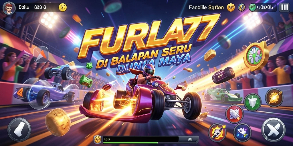 Tampilan gameplay FURLA77 yang menampilkan aksi balapan seru.