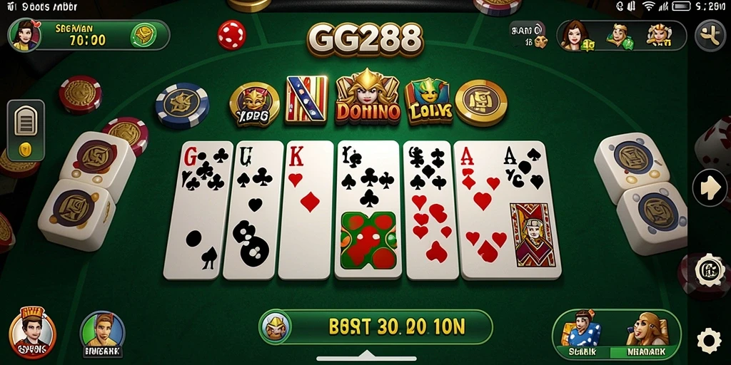 Screenshot gameplay GG288 yang menunjukkan keseruan bermain Domino.