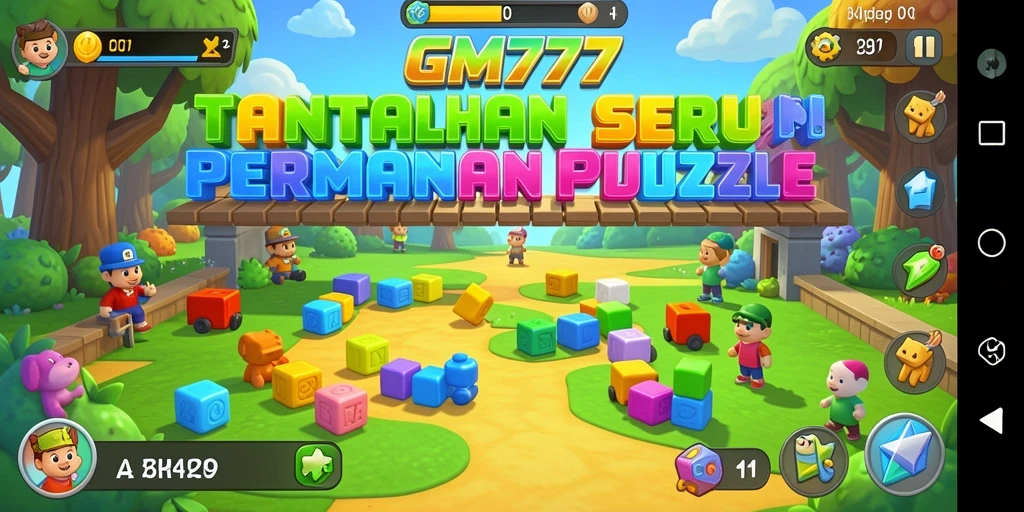 Screenshot utama menunjukkan pengalaman luar biasa dalam menyelesaikan teka-teki.