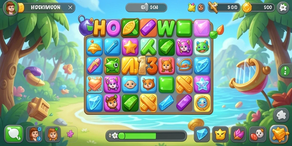 Tampilan gameplay menantang dengan grafis cerah di HOKIWON.