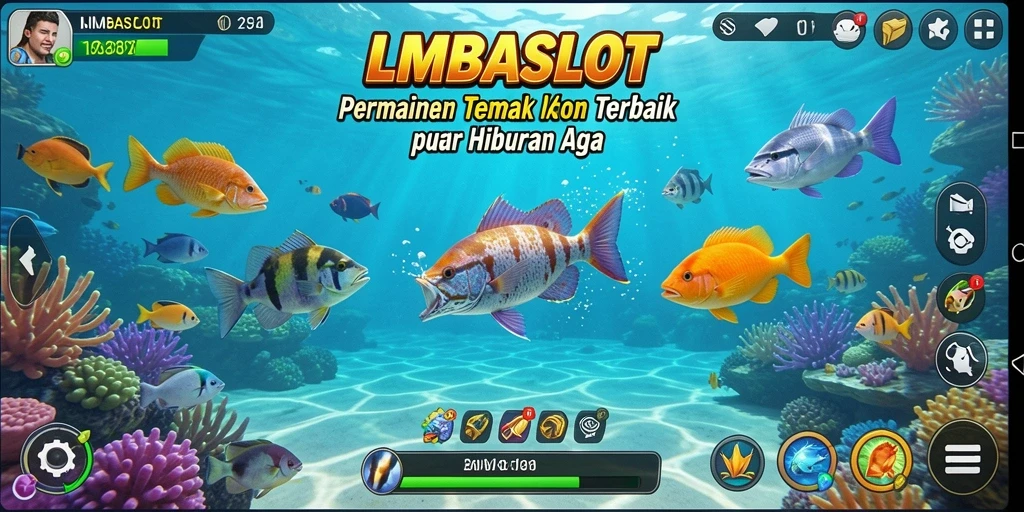 Gameplay seru menangkap ikan dalam LMBASLOT.