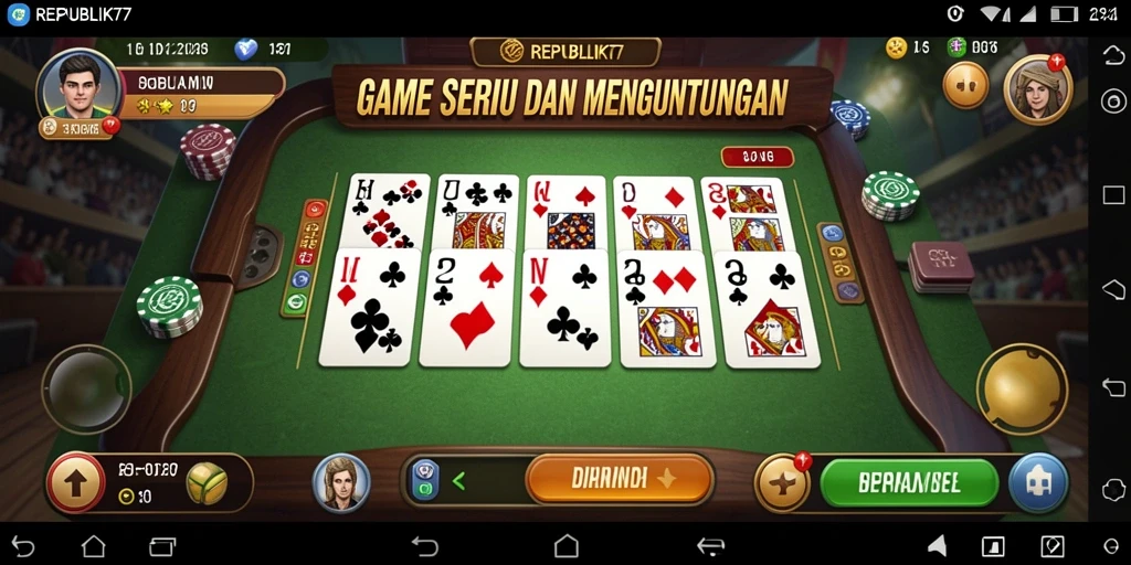 Tampilan gameplay seru di REPUBLIK77 dengan pemain aktif.