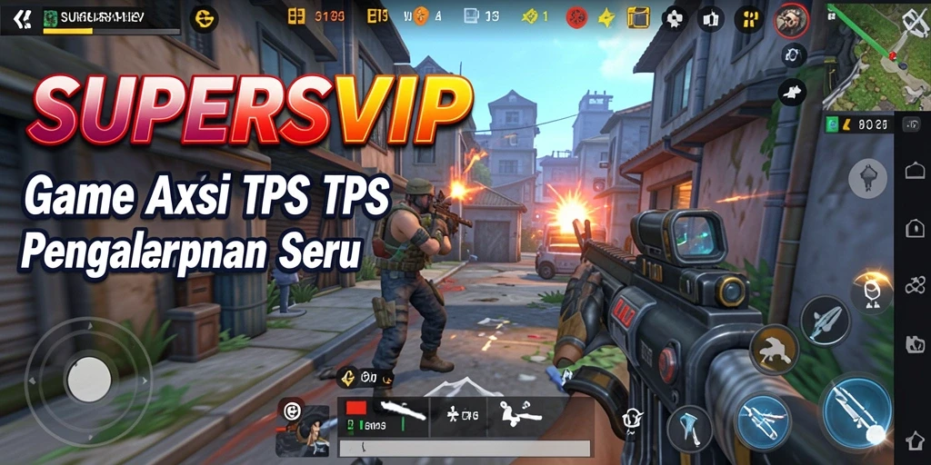 Screenshot gameplay SUPERSVIP yang menegangkan dengan aksi seru.
