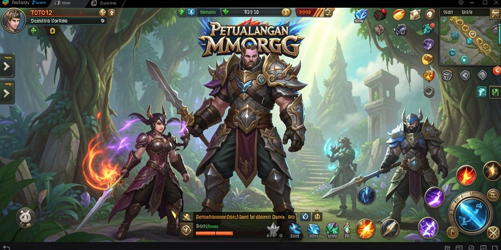 Tampilan gameplay TOTO12 yang mengesankan dan menegangkan dalam pertempuran.
